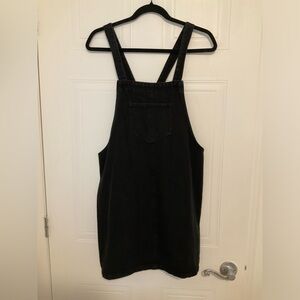 Twik Denim Jeans Dress Overalls Black